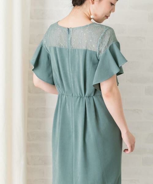 URBAN RESEARCH ROSSO / アーバンリサーチ ロッソ ドレス | デコルテレースフリルドレス∴ | 詳細9