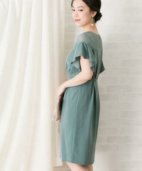 URBAN RESEARCH ROSSO / アーバンリサーチ ロッソ ドレス | デコルテレースフリルドレス∴ | 詳細11