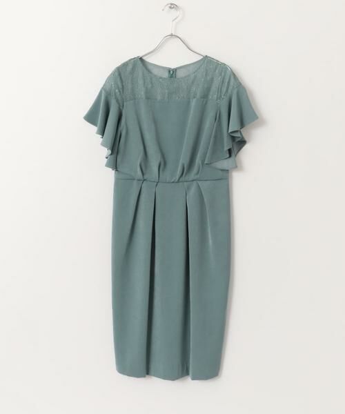 URBAN RESEARCH ROSSO / アーバンリサーチ ロッソ ドレス | デコルテレースフリルドレス∴ | 詳細15