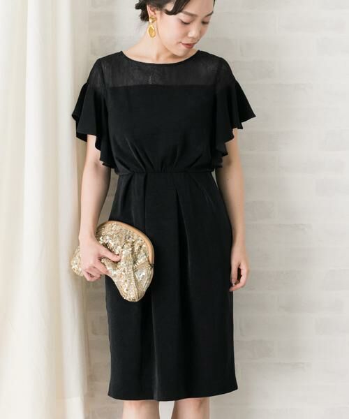 URBAN RESEARCH ROSSO / アーバンリサーチ ロッソ ドレス | デコルテレースフリルドレス∴ | 詳細17