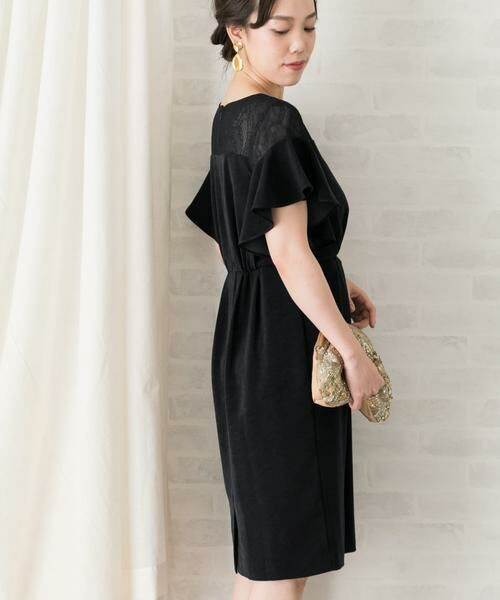 URBAN RESEARCH ROSSO / アーバンリサーチ ロッソ ドレス | デコルテレースフリルドレス∴ | 詳細18