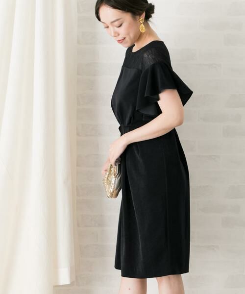 URBAN RESEARCH ROSSO / アーバンリサーチ ロッソ ドレス | デコルテレースフリルドレス∴ | 詳細19