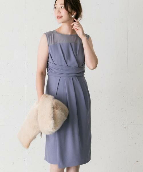 URBAN RESEARCH ROSSO / アーバンリサーチ ロッソ ドレス | ラップシアーヨークドレス∴ | 詳細13