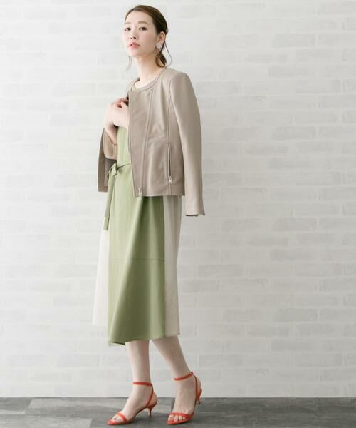 URBAN RESEARCH ROSSO / アーバンリサーチ ロッソ ワンピース | 配色レイヤードワンピース∴ | 詳細3