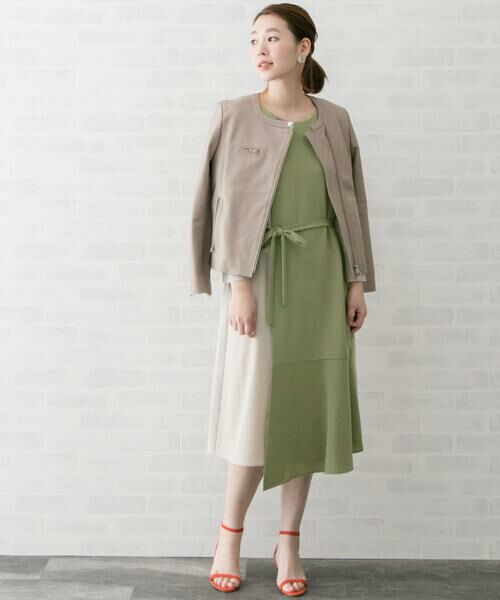 URBAN RESEARCH ROSSO / アーバンリサーチ ロッソ ワンピース | 配色レイヤードワンピース∴ | 詳細4