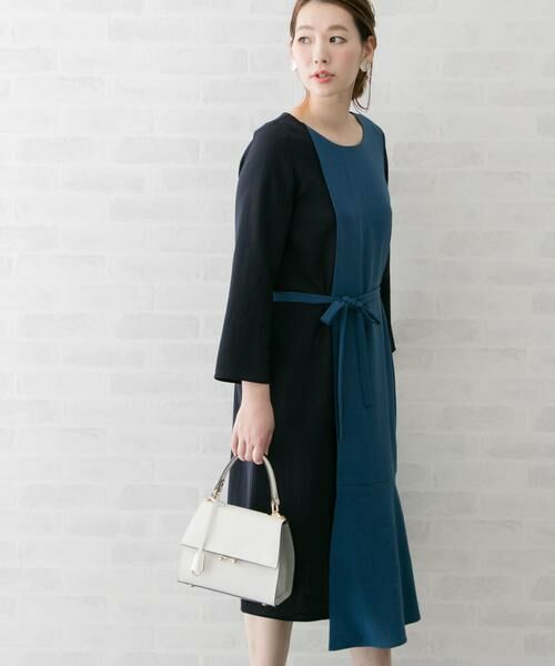 URBAN RESEARCH ROSSO / アーバンリサーチ ロッソ ワンピース | 配色レイヤードワンピース∴ | 詳細13