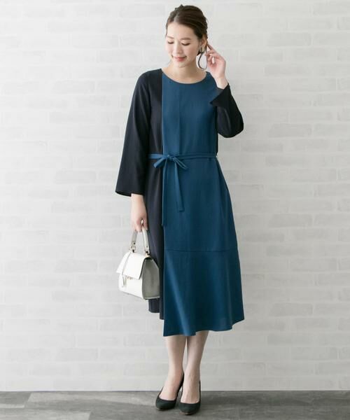 URBAN RESEARCH ROSSO / アーバンリサーチ ロッソ ワンピース | 配色レイヤードワンピース∴ | 詳細14