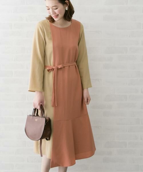 URBAN RESEARCH ROSSO / アーバンリサーチ ロッソ ワンピース | 配色レイヤードワンピース∴ | 詳細21