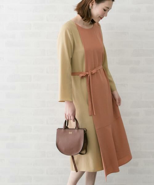 URBAN RESEARCH ROSSO / アーバンリサーチ ロッソ ワンピース | 配色レイヤードワンピース∴ | 詳細23