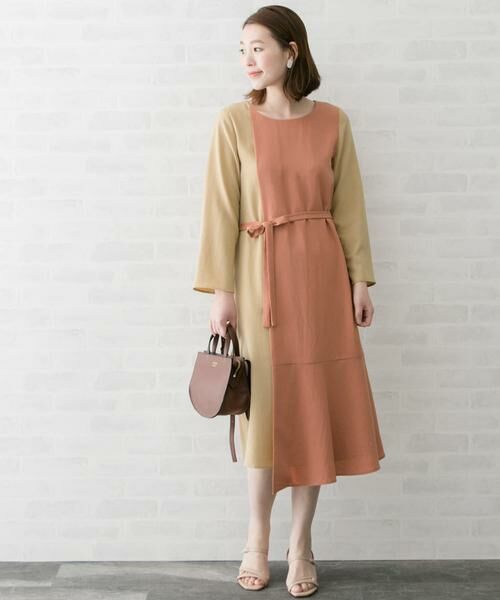 URBAN RESEARCH ROSSO / アーバンリサーチ ロッソ ワンピース | 配色レイヤードワンピース∴ | 詳細24