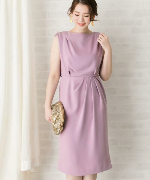 URBAN RESEARCH ROSSO / アーバンリサーチ ロッソ ドレス | バックアシメタックドレープドレス∴ | 詳細11