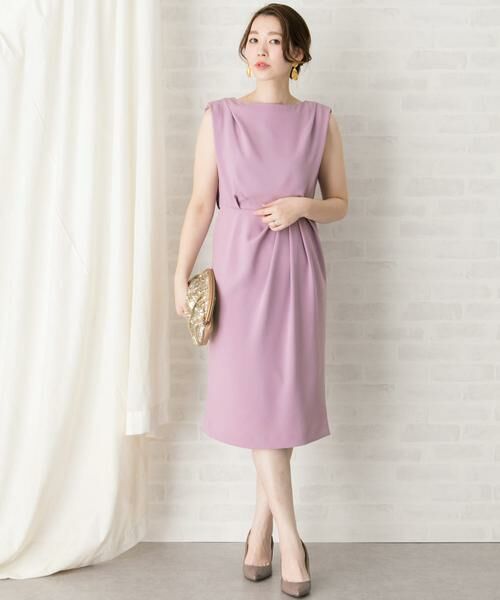 URBAN RESEARCH ROSSO / アーバンリサーチ ロッソ ドレス | バックアシメタックドレープドレス∴ | 詳細13