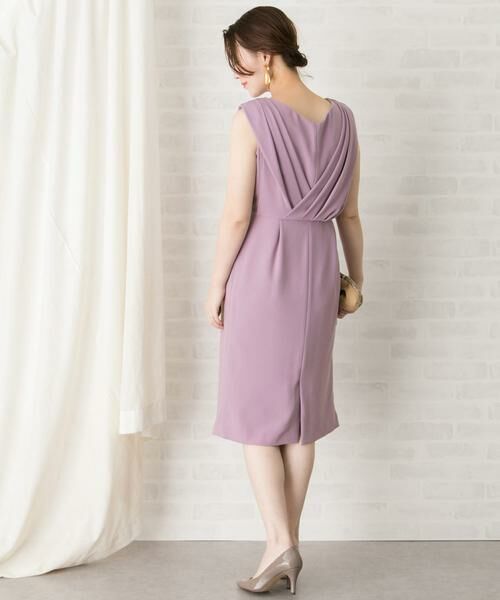 URBAN RESEARCH ROSSO / アーバンリサーチ ロッソ ドレス | バックアシメタックドレープドレス∴ | 詳細15