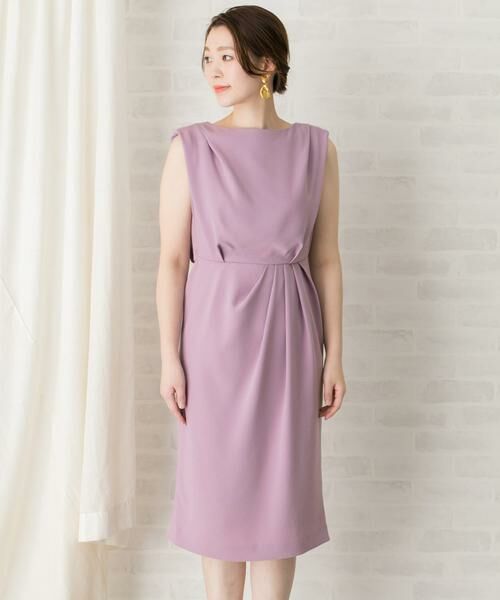 URBAN RESEARCH ROSSO / アーバンリサーチ ロッソ ドレス | バックアシメタックドレープドレス∴ | 詳細16