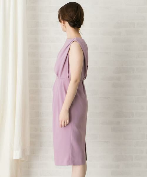 URBAN RESEARCH ROSSO / アーバンリサーチ ロッソ ドレス | バックアシメタックドレープドレス∴ | 詳細17