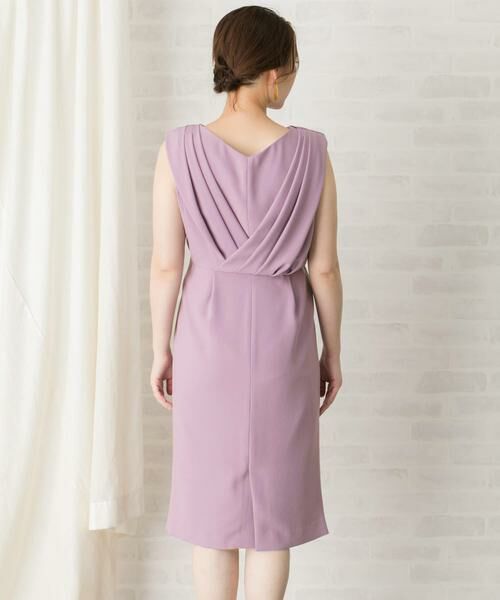 URBAN RESEARCH ROSSO / アーバンリサーチ ロッソ ドレス | バックアシメタックドレープドレス∴ | 詳細18