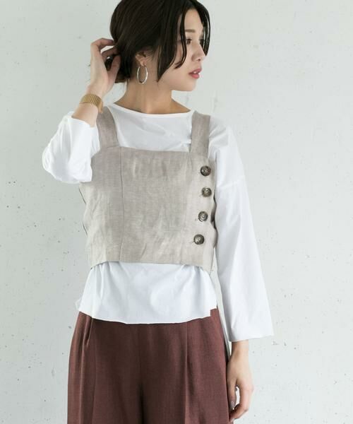 URBAN RESEARCH ROSSO / アーバンリサーチ ロッソ その他トップス | ミックスヘリンボーンビスチェ∴ | 詳細2