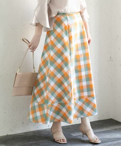 URBAN RESEARCH ROSSO / アーバンリサーチ ロッソ スカート | カラーブロックマキシスカート∴ | 詳細1