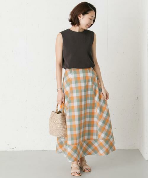 URBAN RESEARCH ROSSO / アーバンリサーチ ロッソ スカート | カラーブロックマキシスカート∴ | 詳細10