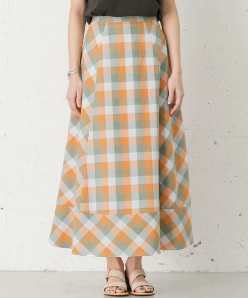 URBAN RESEARCH ROSSO / アーバンリサーチ ロッソ スカート | カラーブロックマキシスカート∴ | 詳細12