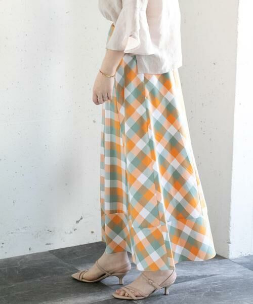 URBAN RESEARCH ROSSO / アーバンリサーチ ロッソ スカート | カラーブロックマキシスカート∴ | 詳細2