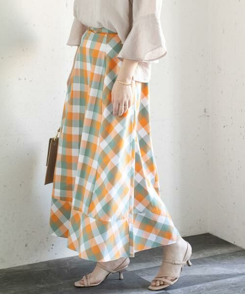 URBAN RESEARCH ROSSO / アーバンリサーチ ロッソ スカート | カラーブロックマキシスカート∴ | 詳細4