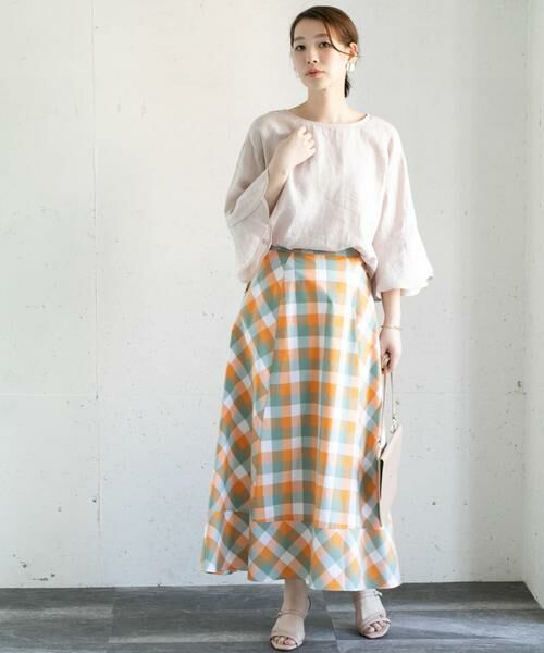 URBAN RESEARCH ROSSO / アーバンリサーチ ロッソ スカート | カラーブロックマキシスカート∴ | 詳細8