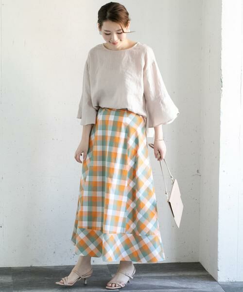 URBAN RESEARCH ROSSO / アーバンリサーチ ロッソ スカート | カラーブロックマキシスカート∴ | 詳細9
