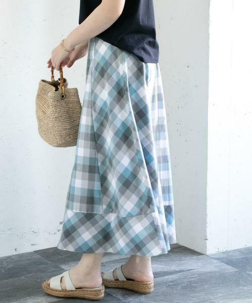 URBAN RESEARCH ROSSO / アーバンリサーチ ロッソ スカート | カラーブロックマキシスカート∴ | 詳細20