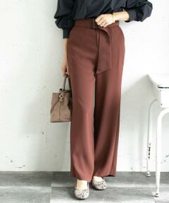 URBAN RESEARCH ROSSO / アーバンリサーチ ロッソ その他パンツ | ベルト付きセミワイドパンツ∴