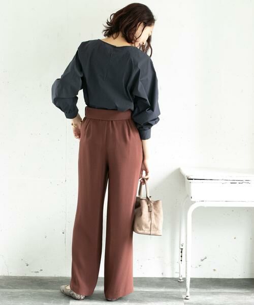 URBAN RESEARCH ROSSO / アーバンリサーチ ロッソ その他パンツ | ベルト付きセミワイドパンツ∴ | 詳細6