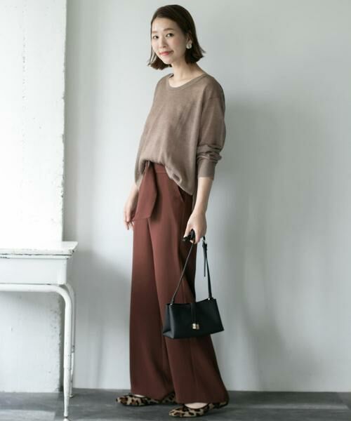 URBAN RESEARCH ROSSO / アーバンリサーチ ロッソ その他パンツ | ベルト付きセミワイドパンツ∴ | 詳細7