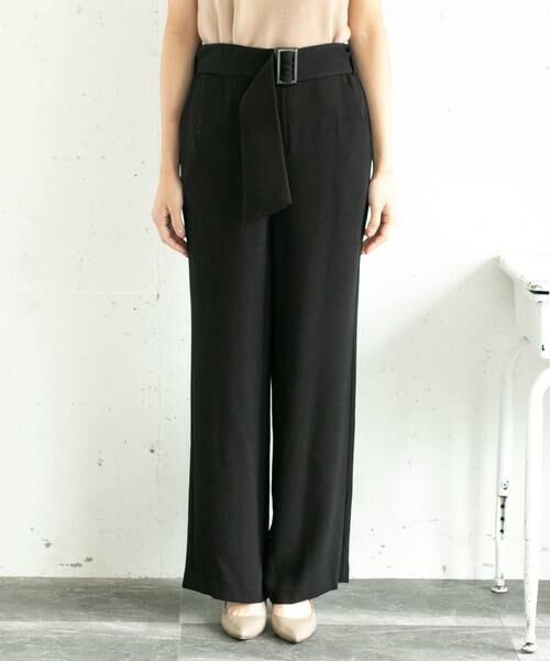 URBAN RESEARCH ROSSO / アーバンリサーチ ロッソ その他パンツ | ベルト付きセミワイドパンツ∴ | 詳細16