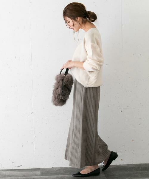 URBAN RESEARCH ROSSO / アーバンリサーチ ロッソ スカート | ウールリネンヘリンボンスカート∴ | 詳細3