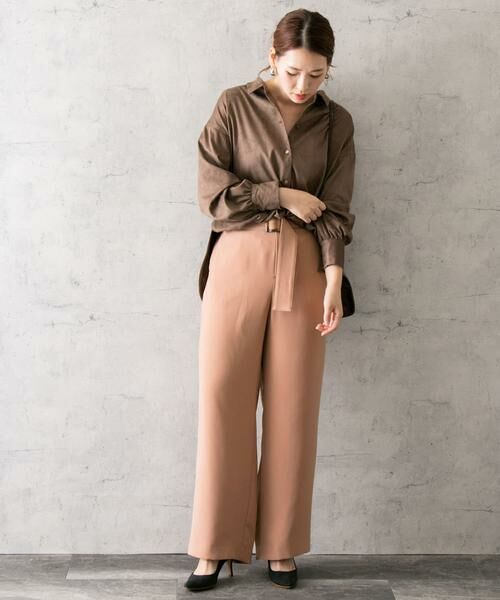 URBAN RESEARCH ROSSO / アーバンリサーチ ロッソ その他パンツ | 『スタイリスト川上さやか×ROSSO』ベルト付きパンツ∴ | 詳細19