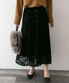 URBAN RESEARCH ROSSO / アーバンリサーチ ロッソ スカート | フラワーレースモールスカート∴