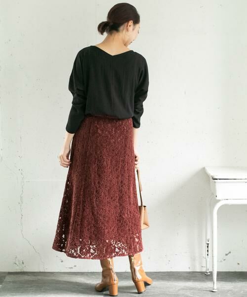 URBAN RESEARCH ROSSO / アーバンリサーチ ロッソ スカート | フラワーレースモールスカート∴ | 詳細4