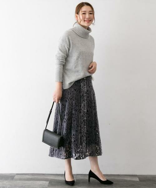 URBAN RESEARCH ROSSO / アーバンリサーチ ロッソ スカート | フラワーレースモールスカート∴ | 詳細8