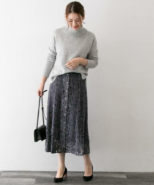 URBAN RESEARCH ROSSO / アーバンリサーチ ロッソ スカート | フラワーレースモールスカート∴ | 詳細9