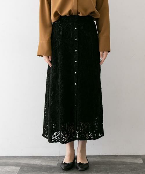 URBAN RESEARCH ROSSO / アーバンリサーチ ロッソ スカート | フラワーレースモールスカート∴ | 詳細15