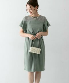 URBAN RESEARCH ROSSO / アーバンリサーチ ロッソ ドレス | デコルテレースフリルドレス