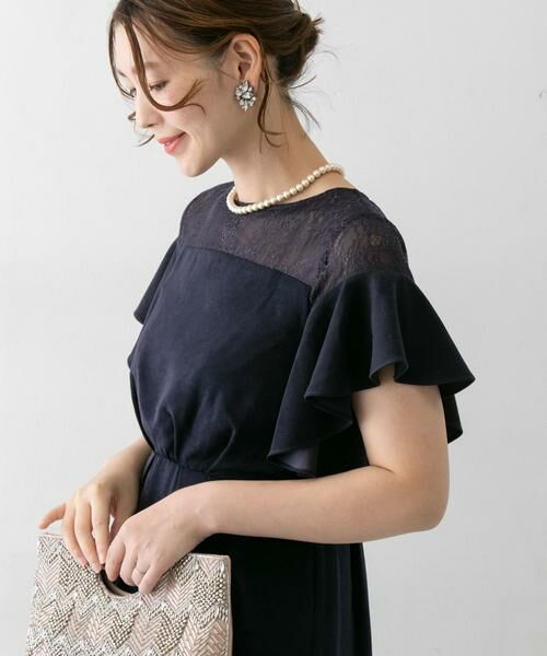 URBAN RESEARCH ROSSO / アーバンリサーチ ロッソ ドレス | デコルテレースフリルドレス | 詳細7