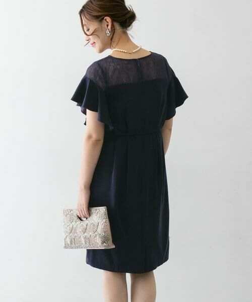 URBAN RESEARCH ROSSO / アーバンリサーチ ロッソ ドレス | デコルテレースフリルドレス | 詳細9