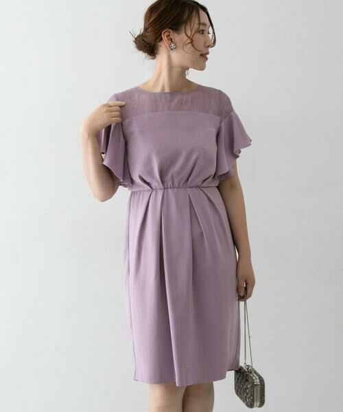 URBAN RESEARCH ROSSO / アーバンリサーチ ロッソ ドレス | デコルテレースフリルドレス | 詳細20