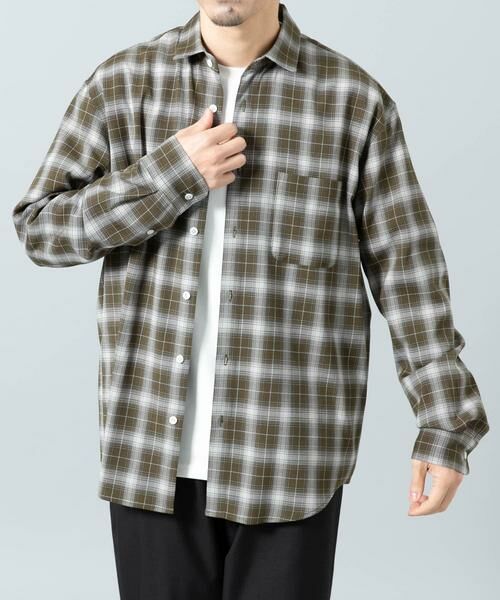 URBAN RESEARCH ROSSO / アーバンリサーチ ロッソ シャツ・ブラウス | 『WEB限定』オンブレチェックリラックスシャツ | 詳細1