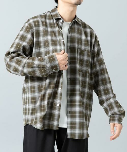 URBAN RESEARCH ROSSO / アーバンリサーチ ロッソ シャツ・ブラウス | 『WEB限定』オンブレチェックリラックスシャツ | 詳細2