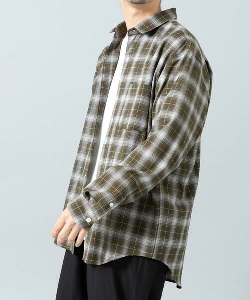 URBAN RESEARCH ROSSO / アーバンリサーチ ロッソ シャツ・ブラウス | 『WEB限定』オンブレチェックリラックスシャツ | 詳細3