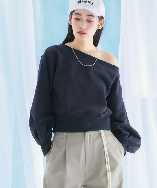 URBAN RESEARCH ROSSO / アーバンリサーチ ロッソ スウェット | オフショルダースウェット | 詳細1