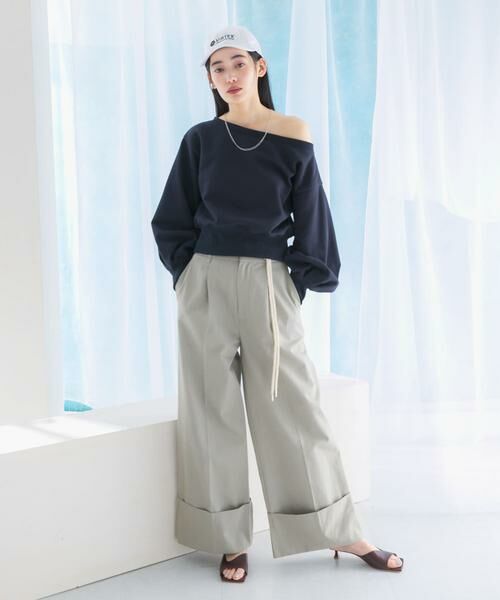 URBAN RESEARCH ROSSO / アーバンリサーチ ロッソ スウェット | オフショルダースウェット | 詳細3