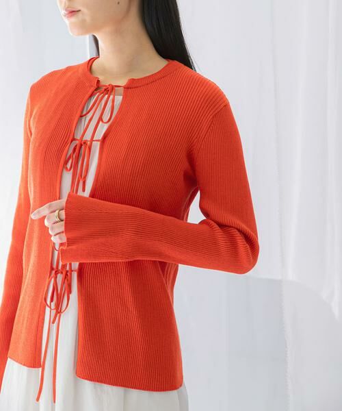 URBAN RESEARCH ROSSO / アーバンリサーチ ロッソ カーディガン・ボレロ | リボンデザインカーディガン | 詳細10